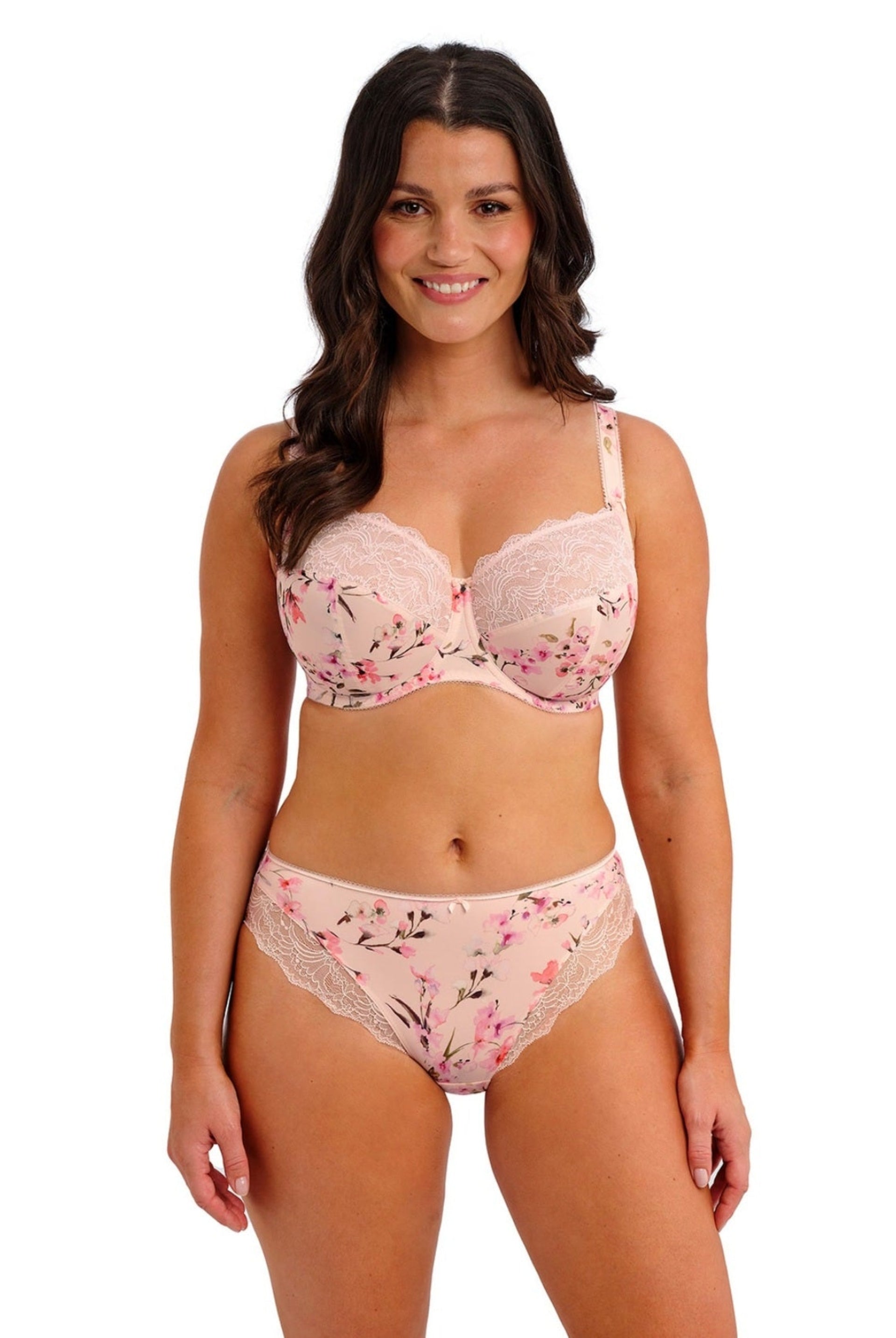 fantasie lucia side support bra in pink floral