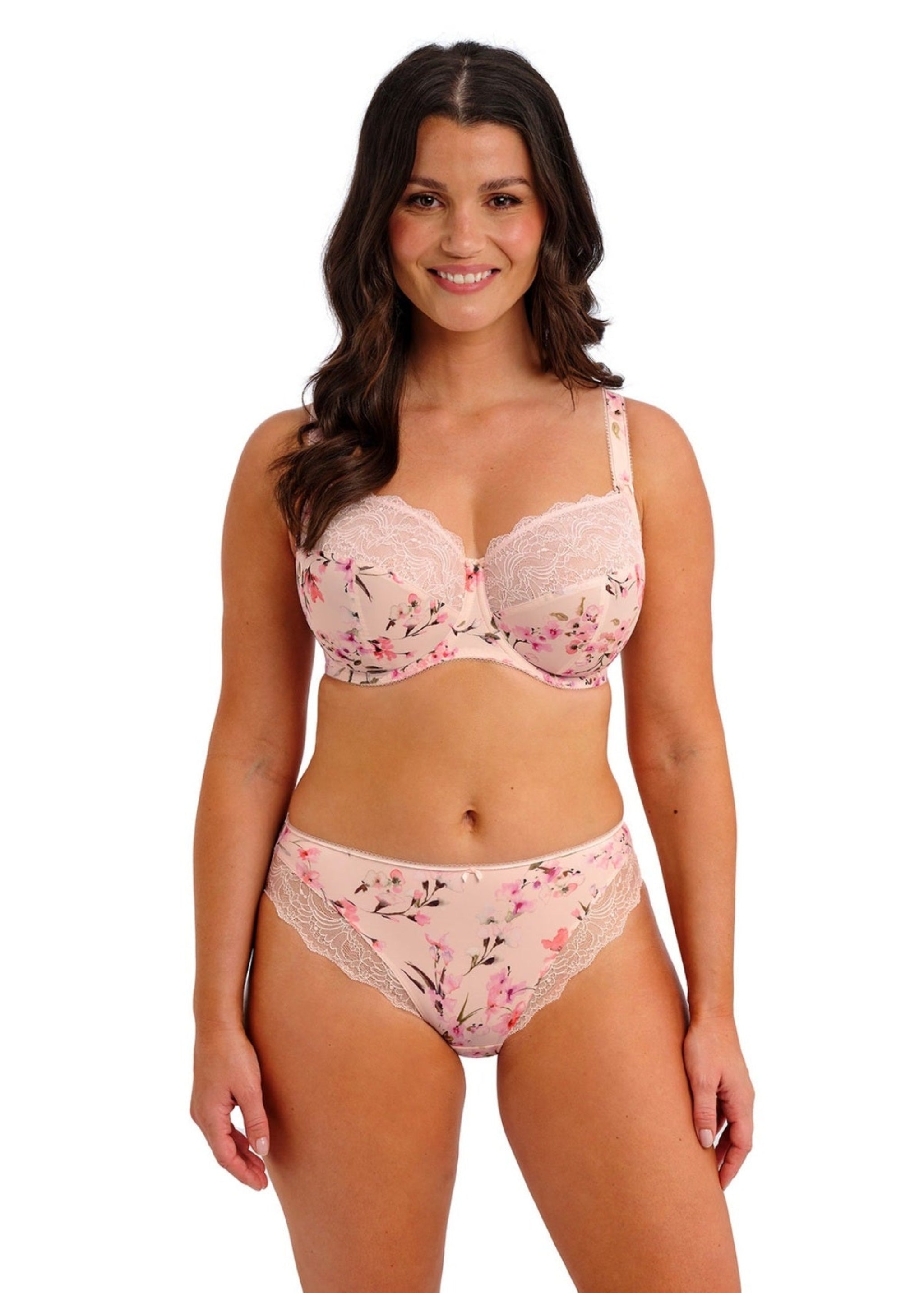 fantasie lucia side support bra in pink floral
