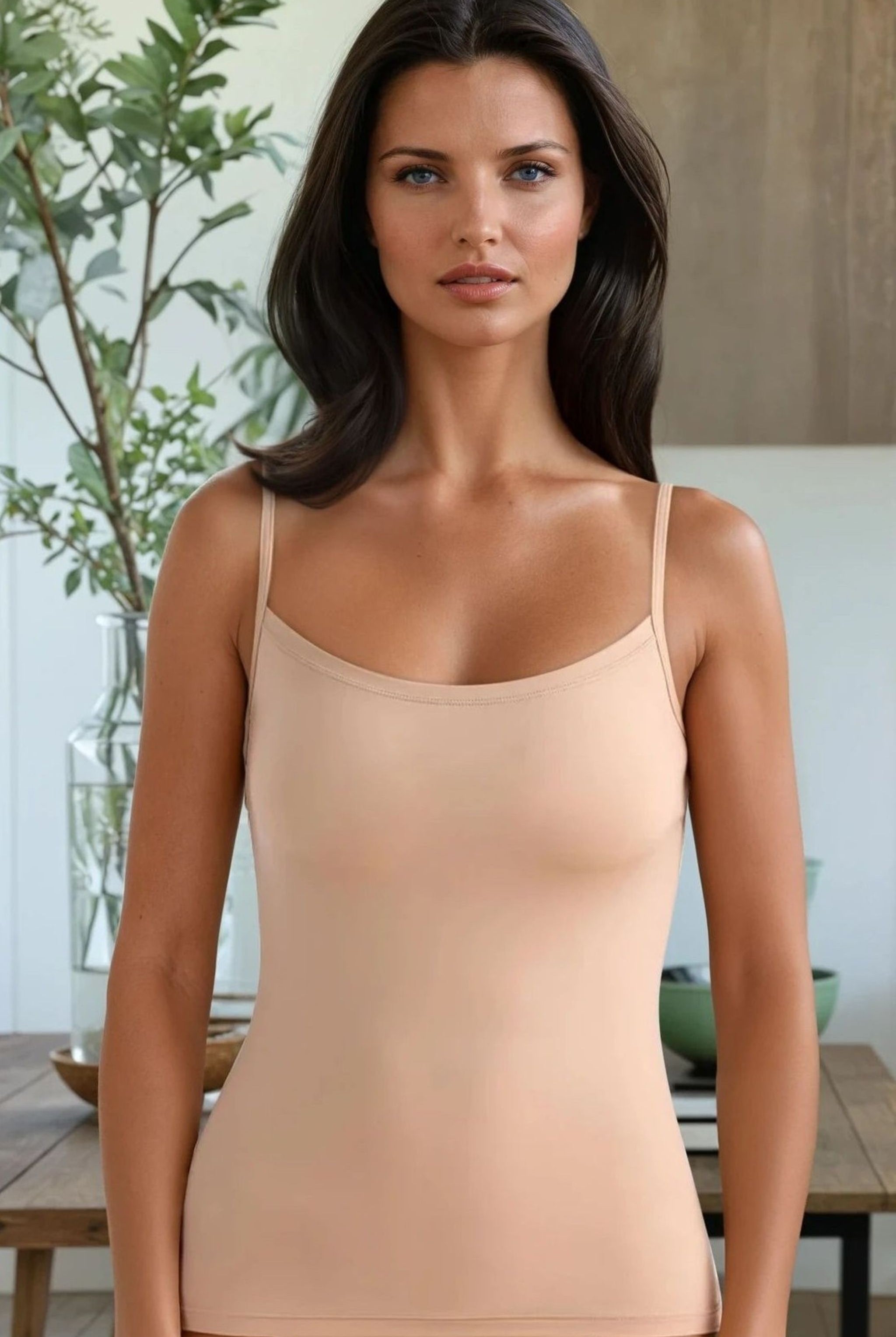 Beige skintone smooth seamfree camisole