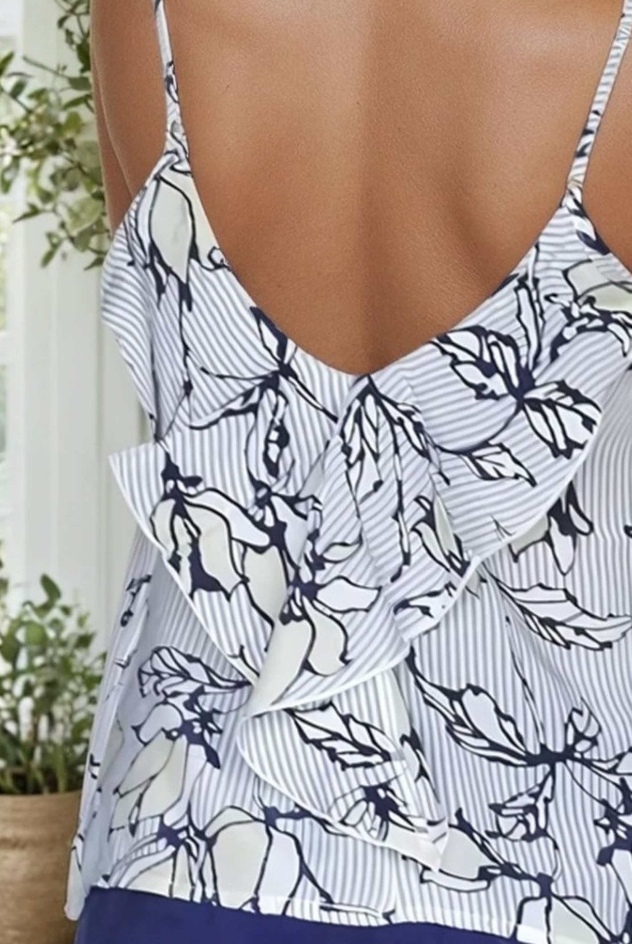 Pyjama Set shorts set with Floral camisole set in vegan fabric