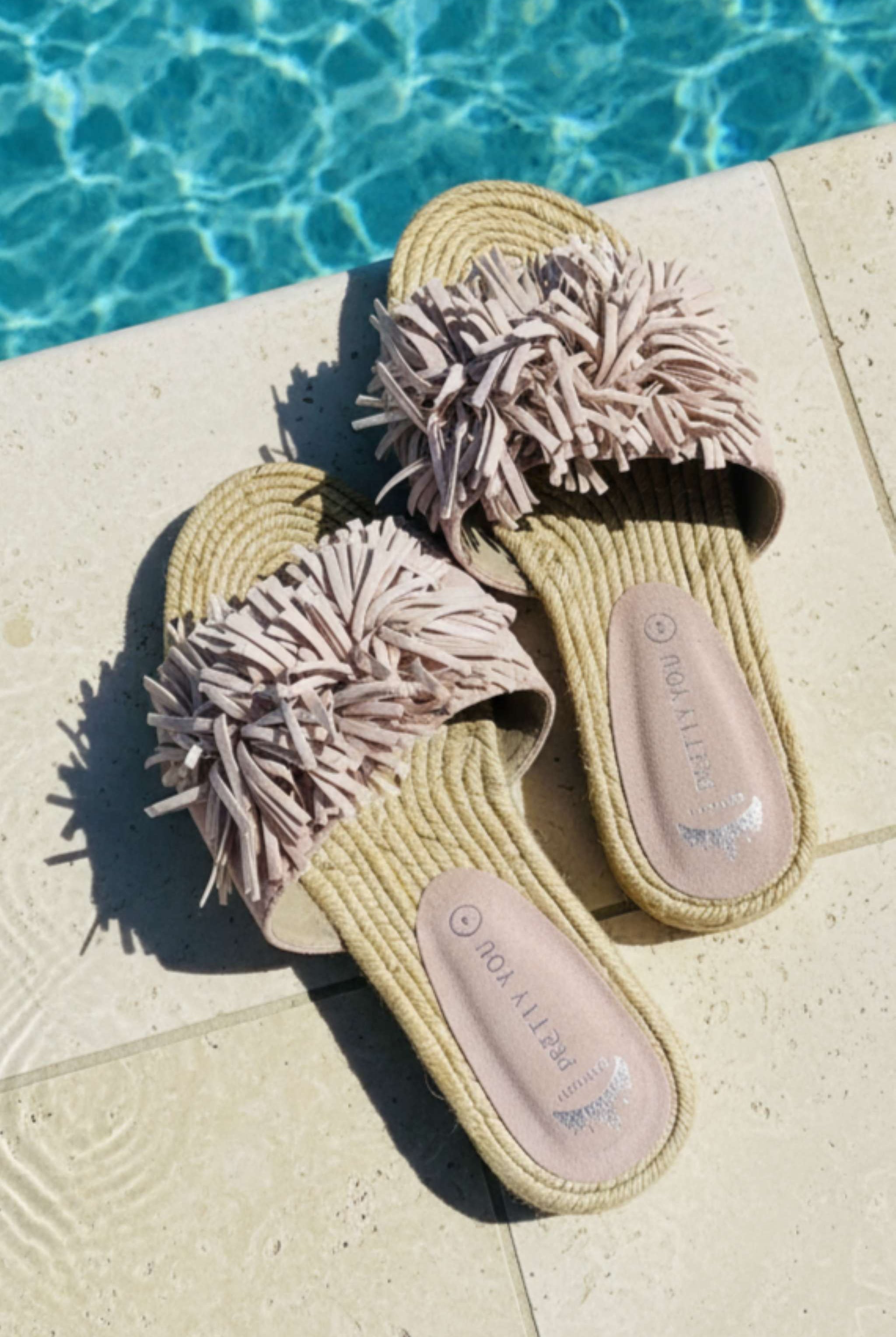 pretty you tassle sandals