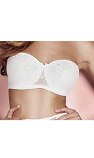 Empreinte Hanae White Strapless Bra-brownslingerie