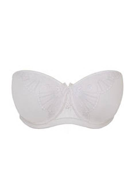 Empreinte Hanae White Strapless Bra-brownslingerie