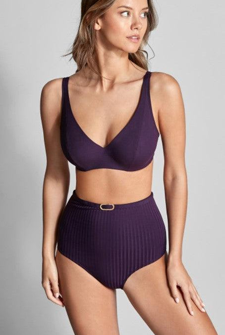 Empreinte Iconic Bikini High Waist Brief Prune-brownslingerie