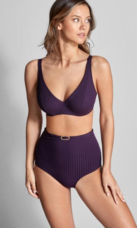 Empreinte Iconic Bikini High Waist Brief Prune-brownslingerie