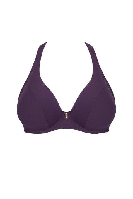 Empreinte Iconic Plunge Bikini Top Prune-brownslingerie