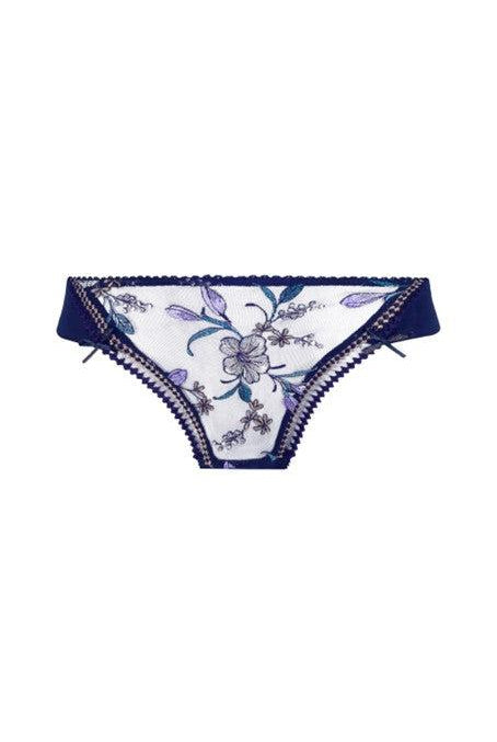 Empreinte Lauren Midnight Blue Thong-brownslingerie