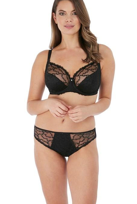 Fantasie Ana Black Underwired Side Support Bra-brownslingerie