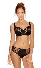Fantasie Belle Black Underwired Balcony Bra-brownslingerie