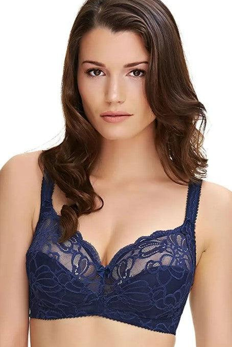 Fantasie Jacqueline Lace Soft Cup Bra Navy-brownslingerie