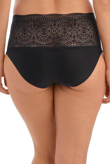 Fantasie Lace Ease Black Invisible Stretch Full Brief-brownslingerie