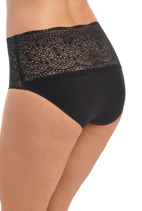Fantasie Lace Ease Black Invisible Stretch Full Brief-brownslingerie