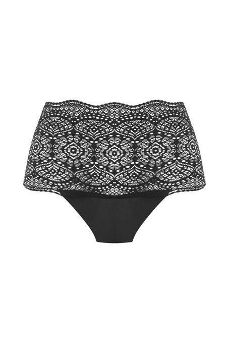 Fantasie Lace Ease Black Invisible Stretch Full Brief-brownslingerie