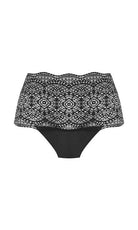 Fantasie Lace Ease Black Invisible Stretch Full Brief-brownslingerie