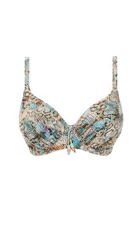 Fantasie Manila Iced Aqua Uw Full Cup Bikini Top-brownslingerie