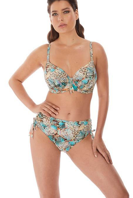 Fantasie Manila Iced Aqua Uw Full Cup Bikini Top-brownslingerie