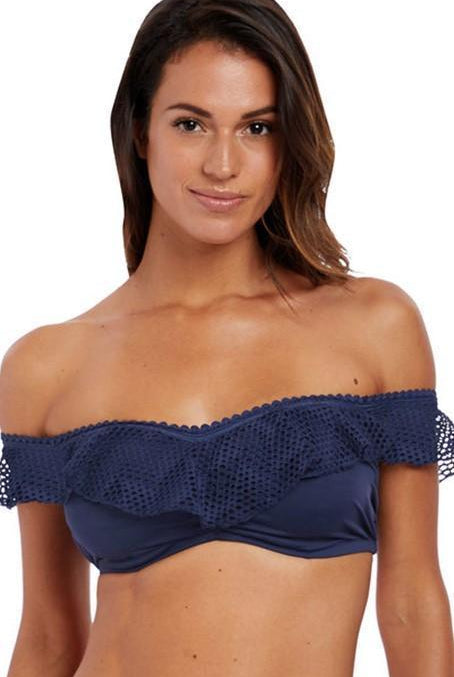 Fantasie Marseille Twilight Off Shoulder Bikini Top-brownslingerie
