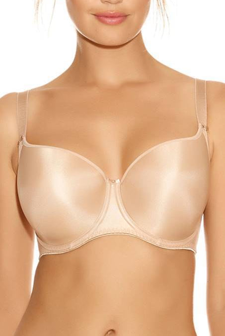 Fantasie Smoothing Beige Moulded T Shirt Bra-brownslingerie