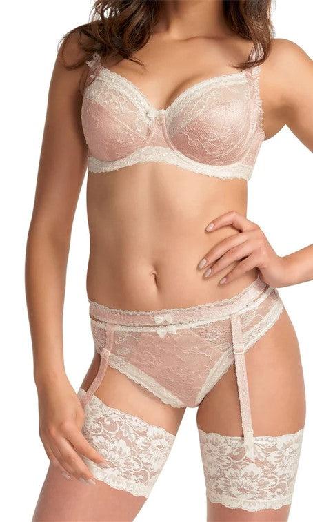 Fantasie Susanna Petal Pink Suspender Belt-brownslingerie