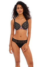 Freya Infinity Fields Black Uw Plunge Bra-brownslingerie