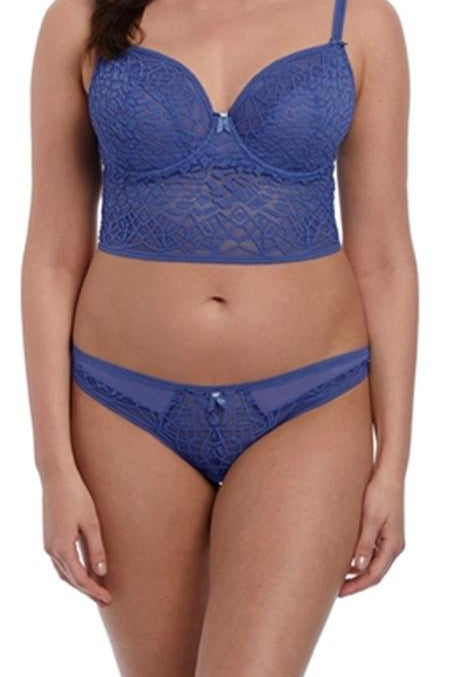 Freya Soiree Lace Blue Bralette-brownslingerie