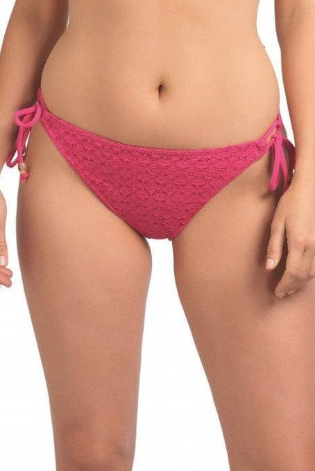 Freya Spirit Hot Pink Tie Side Bikini Brief-brownslingerie