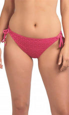 Freya Spirit Hot Pink Tie Side Bikini Brief-brownslingerie