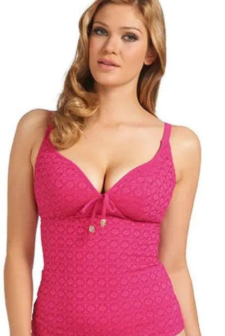Freya Spirit Soft Cup Plunge Tankini Top-brownslingerie