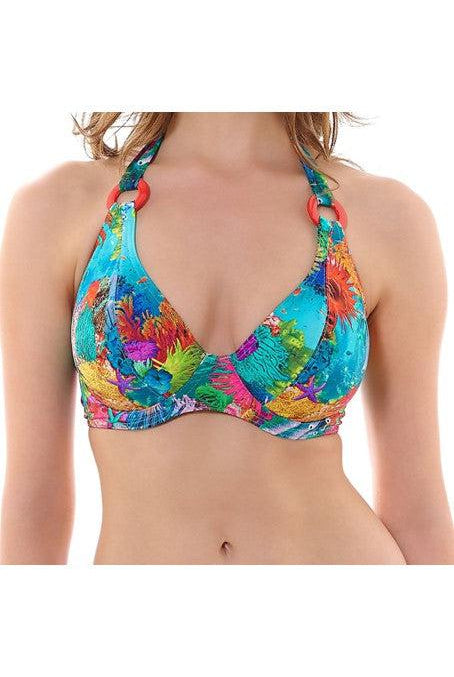 Freya Under The Sea Underwired Halter Bikini Top-brownslingerie