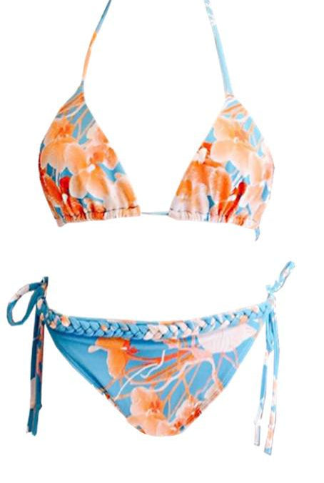 Lindsey Brown Turquoise Bikini Set-brownslingerie