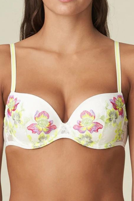 Marie Jo Amber Padded Plunge Bra Yellow Tonic-brownslingerie