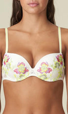 Marie Jo Amber Padded Plunge Bra Yellow Tonic-brownslingerie