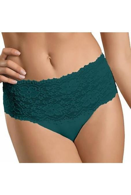 Nina Von C Deep Lace Brief Petrol-brownslingerie