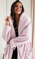 Pretty You London Pink Cloud Robe-brownslingerie