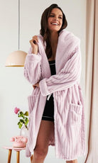 Pretty You London Pink Cloud Robe-brownslingerie
