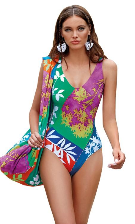 Roidal Dimitri Multicolour Underwired Swimsuit-brownslingerie