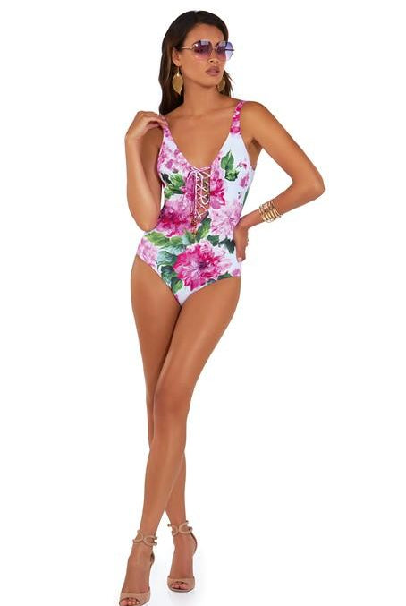 Roidal Larys Nina Lace Front Swimsuit-brownslingerie