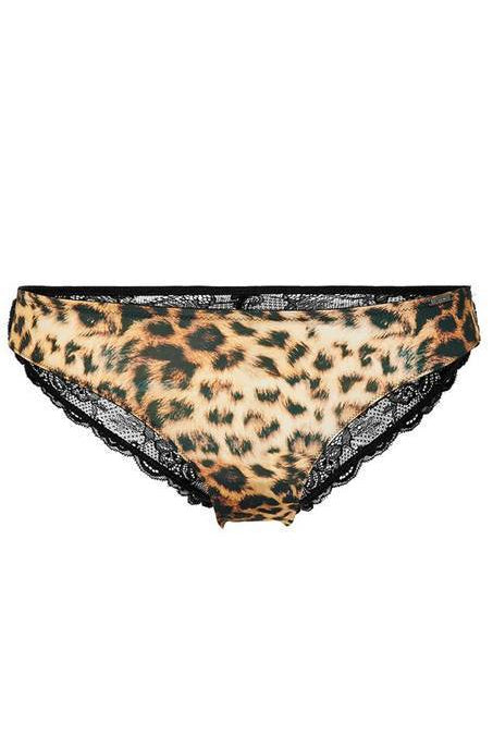 Sapph Nolana Brazilian Brief Leopard Print-brownslingerie