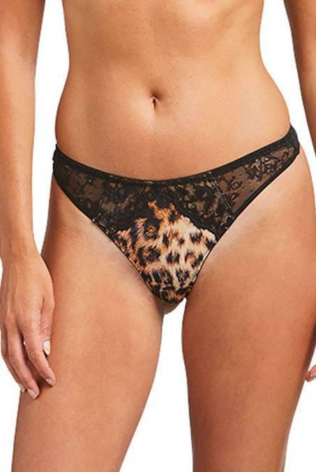 Sapph Nolana Thong Leopard-brownslingerie