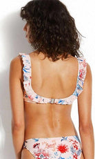 Seafolly Water Garden Off The Shoulder Bikini Top Petal-brownslingerie