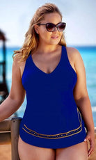 Skirt Blue Swimsuit by Bahama-brownslingerie