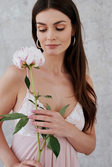 Vanilla Night & Day Dusky Pink Chemise-brownslingerie