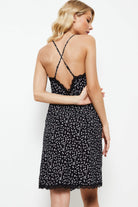 Aruelle Floral Black Giulia nightdress back