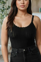 black thermal vest tops to wear under clothing to keep warm