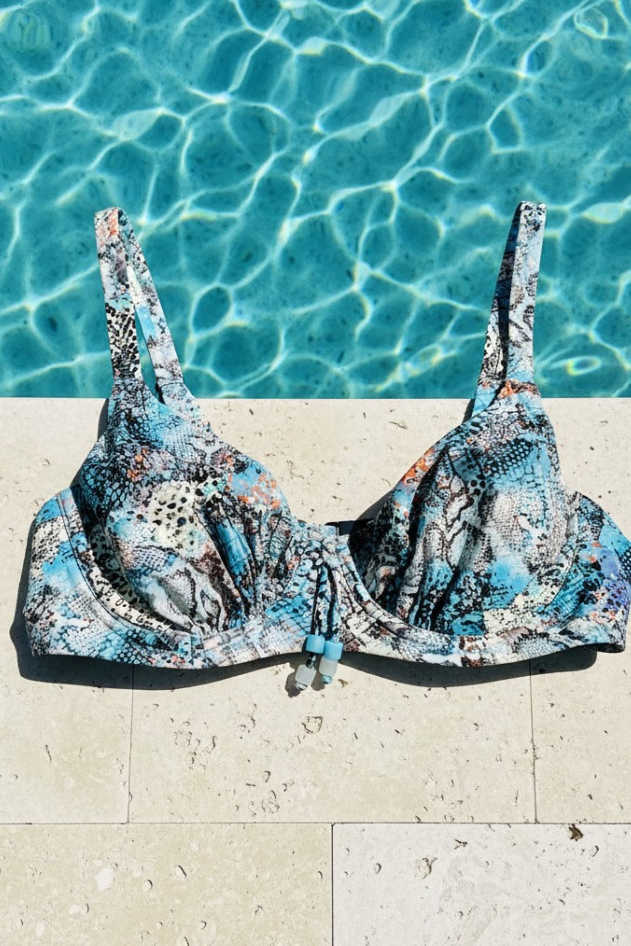 fantasie swimwear animal print bikini top