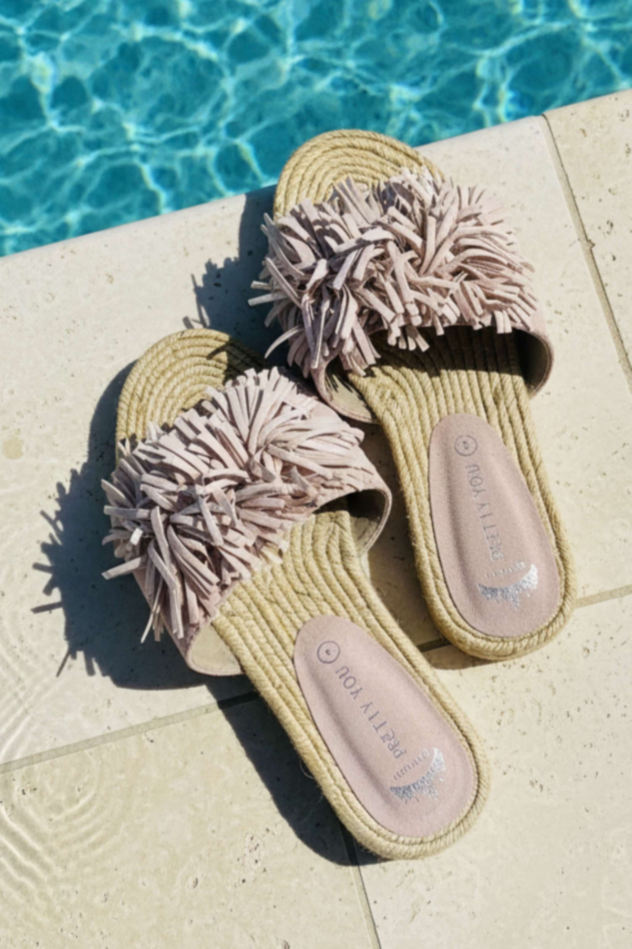 pretty you tassle sandals