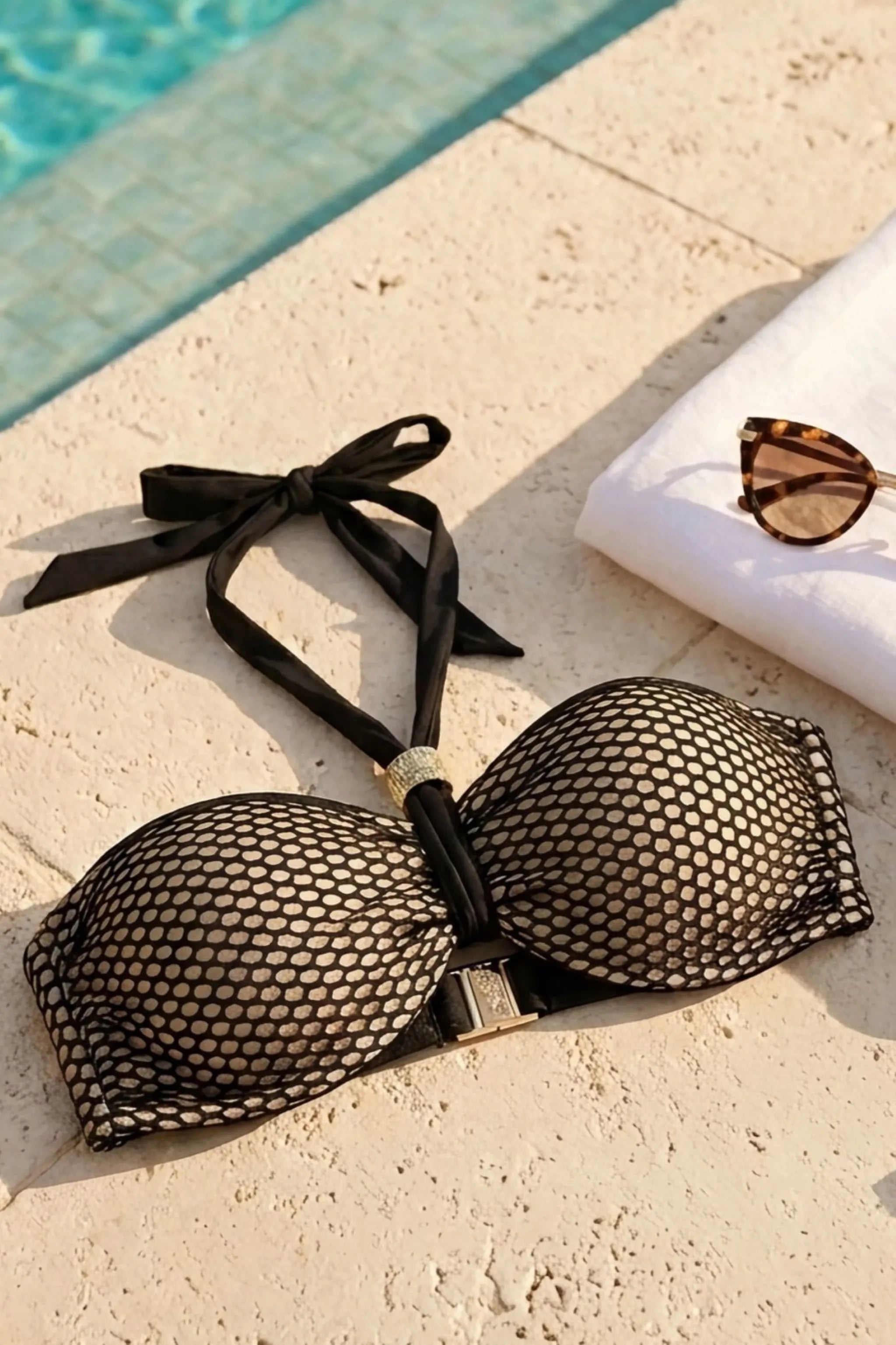 Sapph Biarritz underwired padded bandeau bikini top