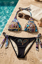 ValeryBlu Halterneck tie side bikini set
