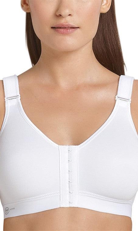 Anita Comfort Meggie Front Fastening Bra in White. This bra is perfect&nbsp;for after breast surgery, the Meggie bra offers a comfortable, yet contemporary fit. 