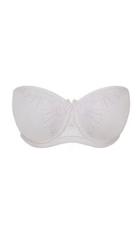 Empreinte Hanae White Strapless Bra-brownslingerie